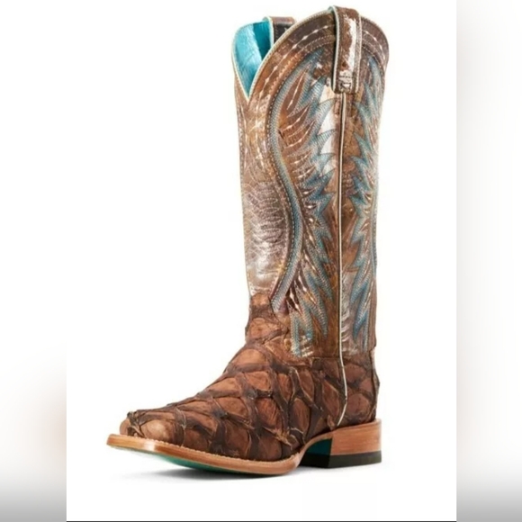 Ariat Exotic Women's Western Boots 9.5B Unique!! - Picture 1 of 9
